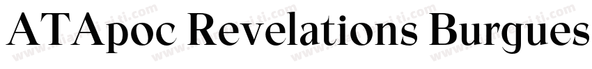 ATApoc Revelations Burgues Script字体转换
